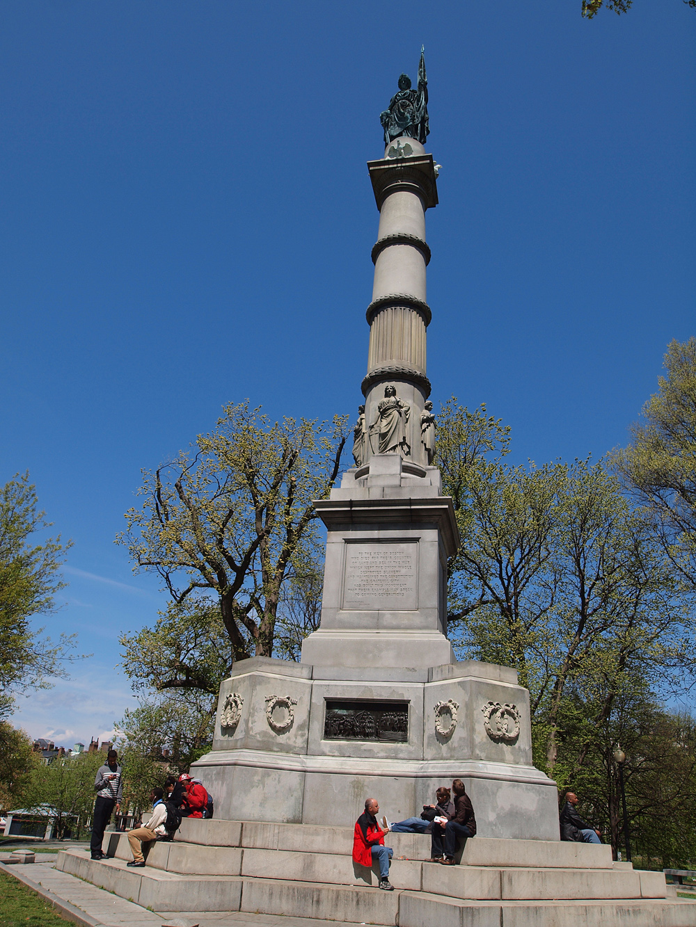 The Boston Common Soldier and Sailer monument.