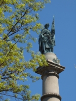 Top Statue of Soldier and Sailer Civil War Memorial