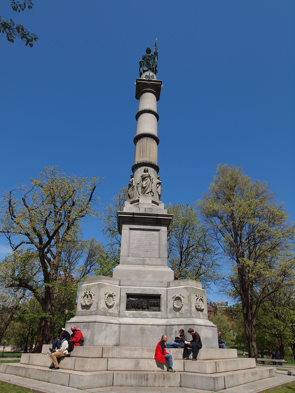 The Boston Common Soldier and Sailer monument.