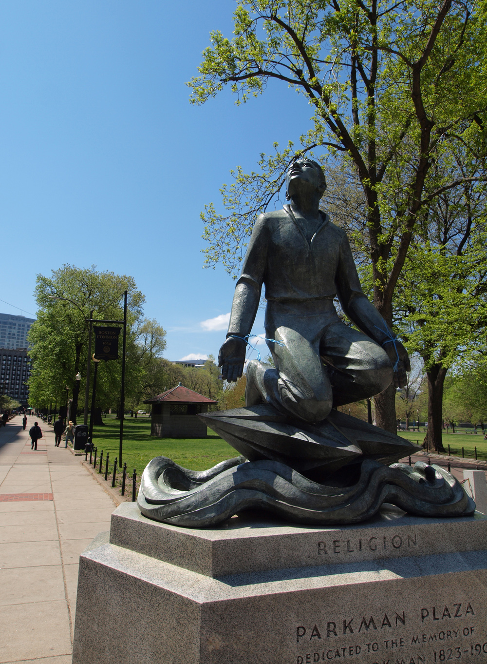 Religion Statue, Parkman Plaza. 