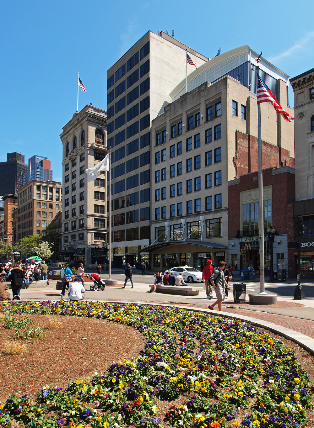 Flower garden entrance at Tremont street
