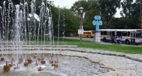 Fountain foreground